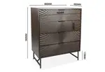 WALLS 4 Drawer Tall Chest