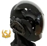 Cyberpunk Robocop Mask - Futuristic Sci-Fi Cosplay Gear Face Mask Halloween
