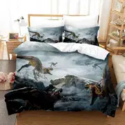 v2441 Bed Sheets Game Second Extinction Bedding Set Duvet Cover Bed Set Quilt Cover Pillowcase Comforter king Queen Size Boys Adult Bedding Set 3-Piec
