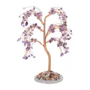 Crystal Tree Gifts for Women Money Tree of Life Stones Purple