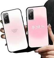 Zrutru 2 Pack Jesus Bible Verse God is Within Her She Will Not Fail Phone Cases for Samsung Galaxy S20 FE 5G/S20 Lite/S20 Fan Edition Case Silicone Shockproof Cover Funda for Samsung S20 FE 6.5 Inch