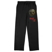 Friday the 13th Jason Voorhees Mask Sleep Pants, Black