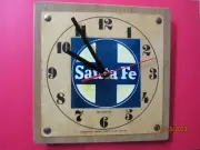 !!! SANTA FE !!! CLOCK FACE (9 INCH SQUARE) "GREAT HOLIDAY GIFT"