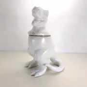 2017 Target Brand T-Rex Cookie Jar Threshold Stoneware White Large 12 Inch New