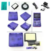 NEW GBA SP Game Boy Advance SP Replacement Housing Shell Clear Purple USA!
