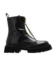 Moschino Logo-Lettering Zipped Ankle Boots 44,41 Black