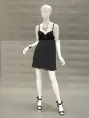 Display Female High Gloss White Mannequin Manikin Manequin Dress Form #ABBYW1