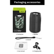 ZEALOT Portable Wireless Bluetooth Speaker Outdoor U-Disk TF Card Subwoofer S3B9