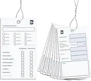 Pack of 25 Oil Service Tags in White, Oil Change Note Inspection Tag, Oil Change Tag Inspection, Service Sticker Car, Label Service Note for Labelling