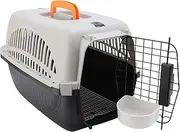 Pet Carrier, Hard Sided Dog Travel Carrier, Portable Cat Carrying Box with Food Bowl, Portable Pet Carriers for Outdoor Travel, Home (Black)