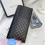 免運 GUCCI 古馳GUCCISSIMA系列小LOGO牛皮對開長夾 449245 手拿包 男士長夾 皮夾