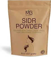 MB Herbals Sidr Leaves Powder 227g | Lote Leaves | Ziziphus spina christi | Natural Herbal Hair Cleanser & Conditioner