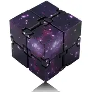 Fidget Infinity Cube Galaxy Purple - Fidget Toys Australia