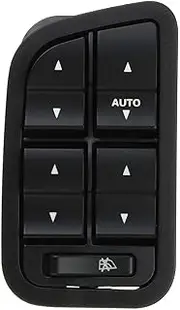 12 Pin Electric Power Master Window Switch with Light Compatible Compatible for Ford Falcon BA BF 2002 2003 2004 2005 2006 2007 2008 Auto Interior(No Night)