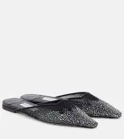 [Jimmy Choo] Jimmy Choo Vivi embellished mesh mules AU 8.5 black