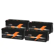 LiTime 1/2/4 Pack 12V 200Ah LiFePO4 Lithium Battery for RV Off-grid Solar Marine