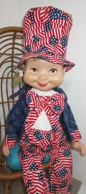 NO DOLL 20" Whimsie Doll Outfit ONLY Uncle Same Costume 4 th of July Flag