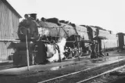 Pennsylvania Railroad 698 steam engine Williamsport Pennsylvania Old Photo