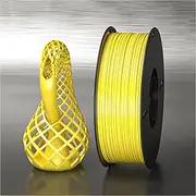 ABS Filament 1.75mm 3D Printer Filament 1kg Spool Tangle-Free High Resilience Elastic Dimensional Accuracy +/- 0.02mm Fits for Most FDM 3D Printers Easy to Use,One Size,Yellow