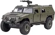 Diecast 1/28 Chinese Military for DongFeng Mengshi Vehicle Military Alloy Vehicle Hobby Model Kit for Adults & Kids
