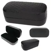 Black Diamond Stitching Luxury Fashion Rectangle Clamshell Eyewear Hardcase