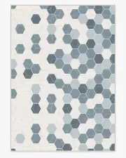 305' x 425' | Machine Washable Runner Rug | Kid & Pet Friendly | Indoor Rug | Prisma Slate Blue Flatwoven Rug | Ruggable