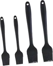 Luxshiny Barbecue Cooking Brush Set of 4 Heat Resistant Silicone Basting Brush for Easy Sauce Painting in Kitchen Baking