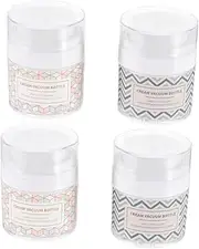 OSOLADY 4pcs Press Type Sub Bottles for Travel Refillable Cosmetic Containers for Cream Lotion Shampoo Convenient Multipurpose Storage Jars for Camping Outdoor Use