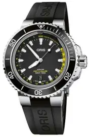 Oris Aquis Depth Gauge Automatic Rubber Divers Mens Watch 733 7755 4154-Set RS
