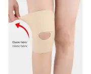 1Pairs Arthritis Knee Support Brace Guard Stabilizer Wrap Open Patella Adjustable Strap-Skin Colour