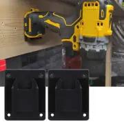 2x Suitable For M18 Power Tool Machine Wall Shelf Fixing Black