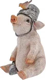 Sculpture Statue Antiques Collectables，Animal Statue Figurine Home Office Decoration Ornaments,Garden Pig Statue Pig Figurines Animal Sculptues Tabletop Outdoor Ornament for Home Garden Patio Yard Dec