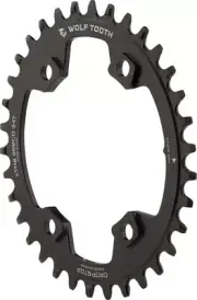 Wolf Tooth Elliptical Chainring 34T x 96 Asymmetrical BCD, For Shimano XT M8000