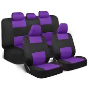 Purple PolyPro Car Seat Covers-Full Front Rear Set-Sedan SUV Truck Van (for: Honda Civic)
