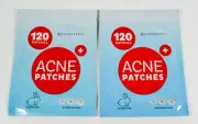 2 KeyConcepts Emergency ACNE PATCHES 120 pimple patches 3 sizes Hydrocolloid
