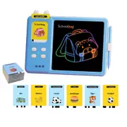 224 Words BLUE 2in1 Educational Toy Talking Flash Cards Learning Machi