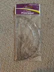 WEXFORD 6" Plastic Protractor Math, Geometry, Drafting Schools