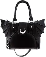 [Restyle] Elegant Goth Moon Bat Bag Gothic Fashion Black Handbag Purse