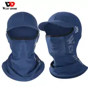 WEST BIKING Sports Cycling Cap Full Face Mask Bike Helmet Hat Ice Silk Headgear