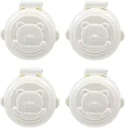 DOITOOL 4 Pcs Child Proof Button Covers, Washing Machine Button Covers Child Lock, Gas Stove Child Safety Knob Locks, Baby Proof Button Cover, Prevent Pressing Device for Stove Refrigerator Washer