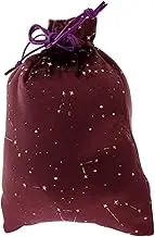 Alipis Card Bag Flocking Drawstring Jewelry Pouch Portable Coin Bag for Travel Home Mystical Star Pattern