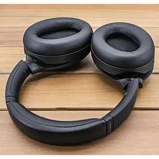 小羊皮替換耳罩適用於 SONY WH-1000XM3 WH1000XM4 耳機皮套 真皮耳墊 帶安裝卡扣贈隔音棉 一對裝