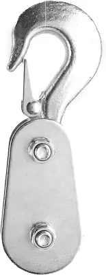 Snatch Block, Metal 2 Tons Snatch Block Wire Rope Lifting Pulley with Hook Heavy