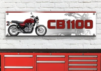 BR361B HONDA CB1100 2014 RED INSPIRED WORKSHOP BANNER SIGN SP1 GREAT GIFT