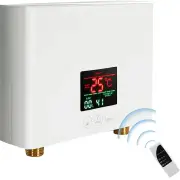 Instant with Remote Control Water Heater Wall Mounted Electric Hot Water Heater Thermostat Fast Heating Kitchen Bathroom