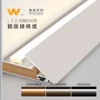 在飛比找蝦皮商城優惠-客製化 LED 12V 斜面回光鋁條燈 含稅附發票 五年保固