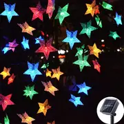 Solar Star String Lights Outdoor Waterproof LED Solar Powered Fairy Lights