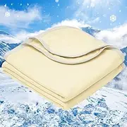PHF Double Cooling Blanket Super King Size for Hot Sleepers, Double Side Arc-Chill Q-Max>0.5 Cooling Blanket for Night Sweats, Keep You Cool All Night, 230 x 270cm, Alabaster Gleam