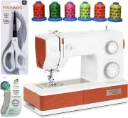 Bernette B05 Crafter Sewing Machine Bundle with 6 Pack Threads, and Accessories