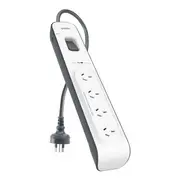 Belkin SurgeMaster 4-Outlet Surge Protection Strip With 2M Power Cord - (BSV400au2M), Protects Against Spikes Surges, CEW $20,000, 2 Years Warranty BSV400au2M